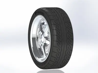 Custom wheels Budnik Murok II 18inch for scale model 3D print model