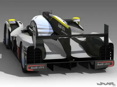 Audi R18 LeMans 2011 3D model