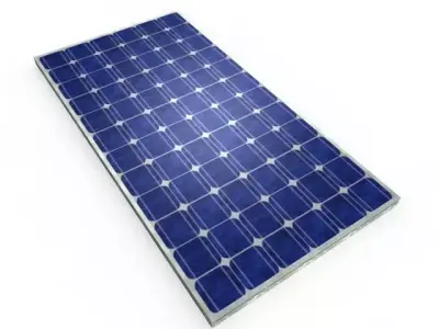 solar panel 3D model