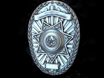 POLICE Badge  3D print model purchase