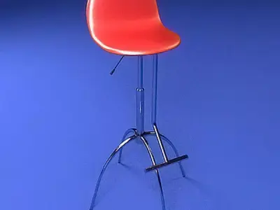 Red Chair Free 3D model