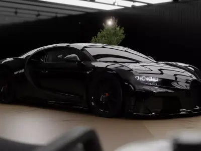 Bugatti chiron 3D model V1