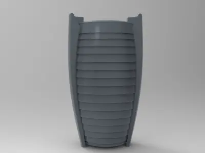 Crab Litter Bin Low-poly 3D model