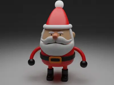 Santa  Cluse Christmas Tree decoration Free 3D model