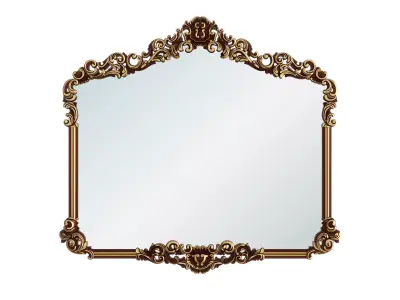 Royal Carved Mirror 3D model