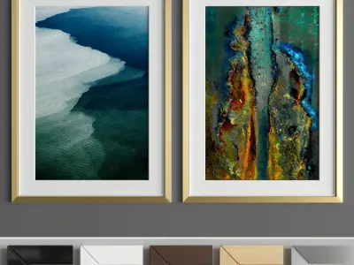 Art Frame A59 Low-poly 3D model