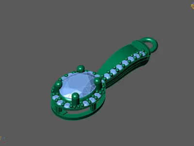 Women Pendants 3DM STL Pendant Renders Details 3D print model 3D print model