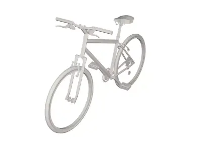 Bike sport vehicle Low-poly 3D model