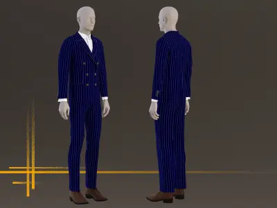 Suit Jacket 3D model