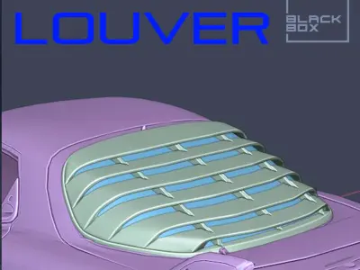 RX7 Window LOUVER FOR TAMIYA 1-24 Modelkit 3D print model