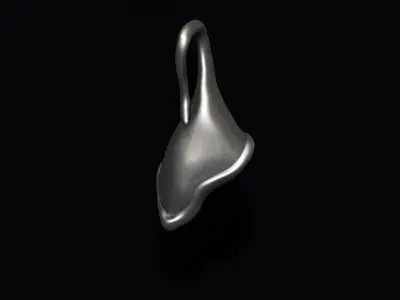 Calla Lily pendant 3D print model