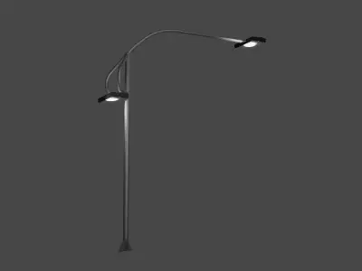 Street Light - Poste de Iluminacao Publica 3D model
