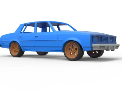 Shell Oldsmobile Cutlass Supreme 1983 Scale 1 to 24 3D print model