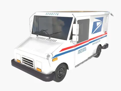 Grumman LLV USA post Low-poly 3D model