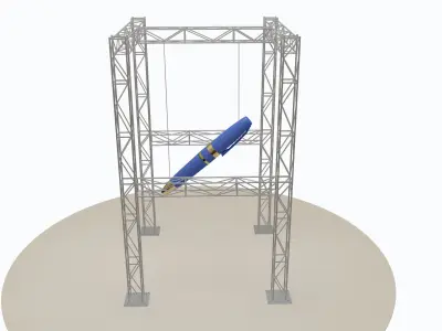 Theater Masquerade pencil Icon F23 3D model