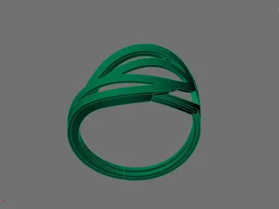 Women Ring Plain Ring Ready STL 3DM Models Womens Rings 3D print model 60