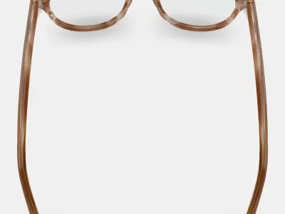 Percey Eyeglasses in Chestnut Crystal 3D model