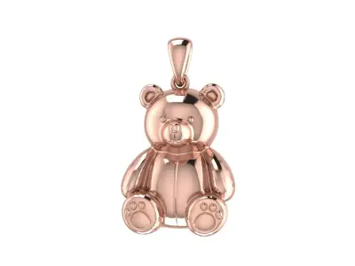 Bear Pendant 3D print model