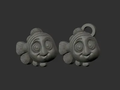 nemo pentant cnc model 3D print model