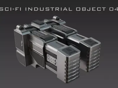 Sci-Fi Industrial Object 04 3D model