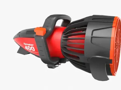 Seascooter blower Low-poly 3D model