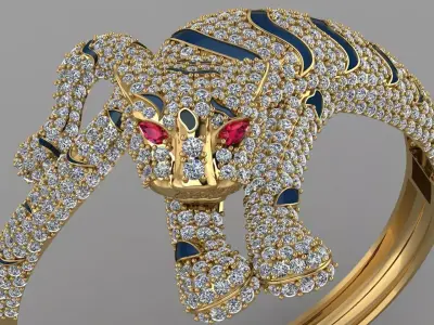 Tiger Bangle  3D print model