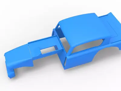 Shell of Vintage Asphalt Modified stock car V7 Scale 1 to 25 3D print model