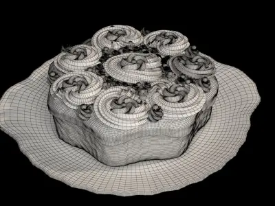 Cream Cake 3D model