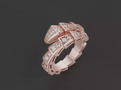 Serpent Ring 53532 3D print model