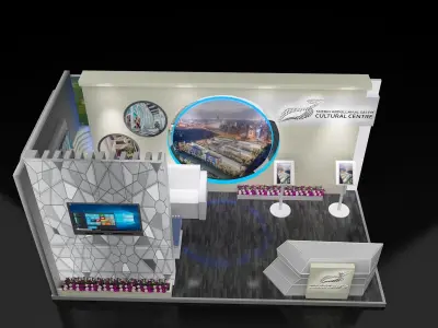 Booth Exhibition Stand a260  3D model
