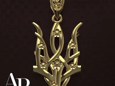 Ukrainian Trident 3D print model