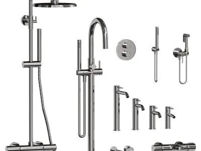 Faucet set Sancos Etna 3D model
