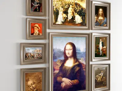 Art Frame 204 Low-poly 3D model