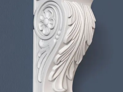 Decorative Corbel 3D model 8