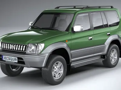 Toyota Land Cruiser J90 1996 3D model