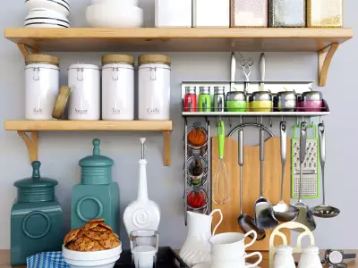 Decorative set for Kitchen 3D model