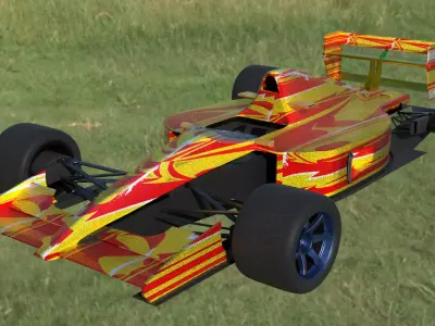 F1 formular racing car 3D model