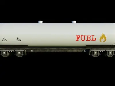 Realistic wagon model optimized UE4 Low-poly 3D model