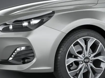 Hyundai i30 fastback 2019 3D model