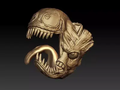 Venom Groot 3D print model