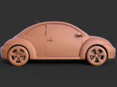2004 Volkswagen Beetle 3D print model