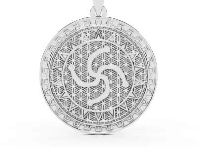 Amulet-symbol of family Pendant 3D print model