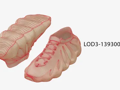 Adidas Yeezy boost 450 sneaker Low-poly 3D model