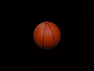 3D BASKETBALL BALL Low-poly 3D model