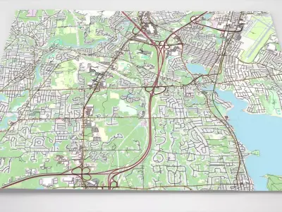 Cityscape Warwick England 3D model