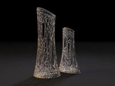 Decorative vases 3D print model