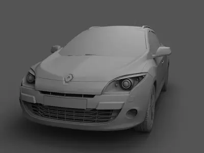 Renault Megane GrandTour 2010 3D model