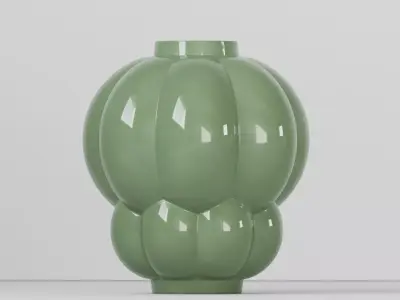 Uva Vase Medium sage-green glossy 3D model