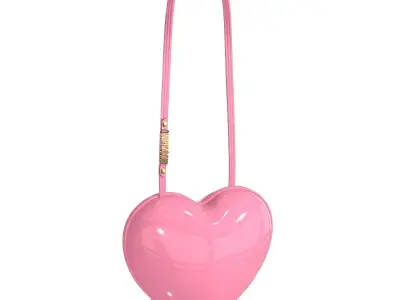 Moschino Heartbeat Bag Low-poly 3D model