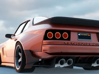 1989 Porsche 948RS GOM Styling Bodykit Low-poly 3D model